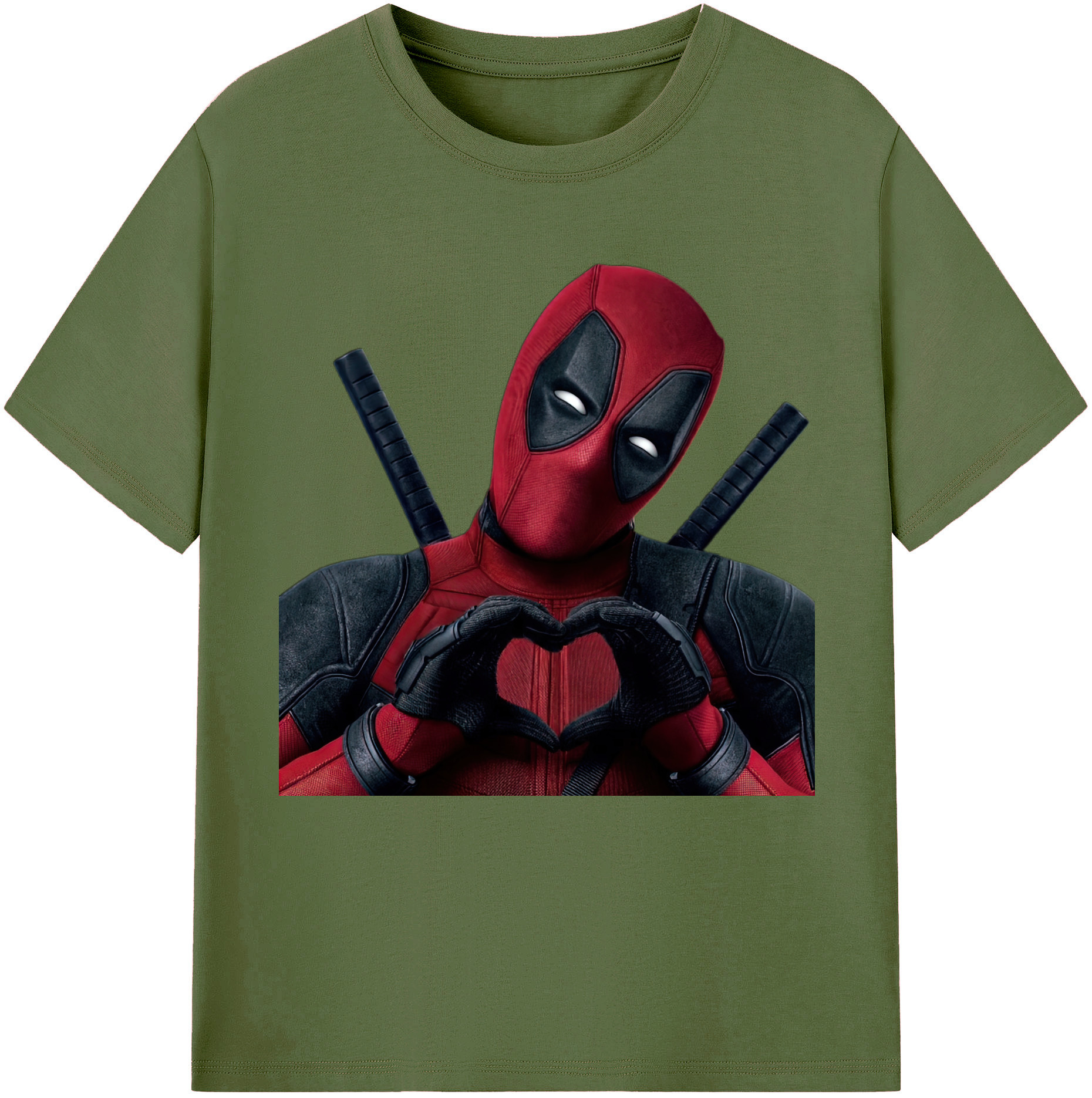 （画像用） Deadpool デッドプール 綿100％半袖Tシャツ（フロントプリント）
